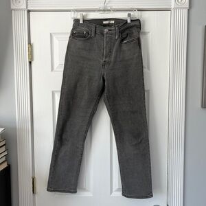 Levi's Wedgie Straight Gray Jeans